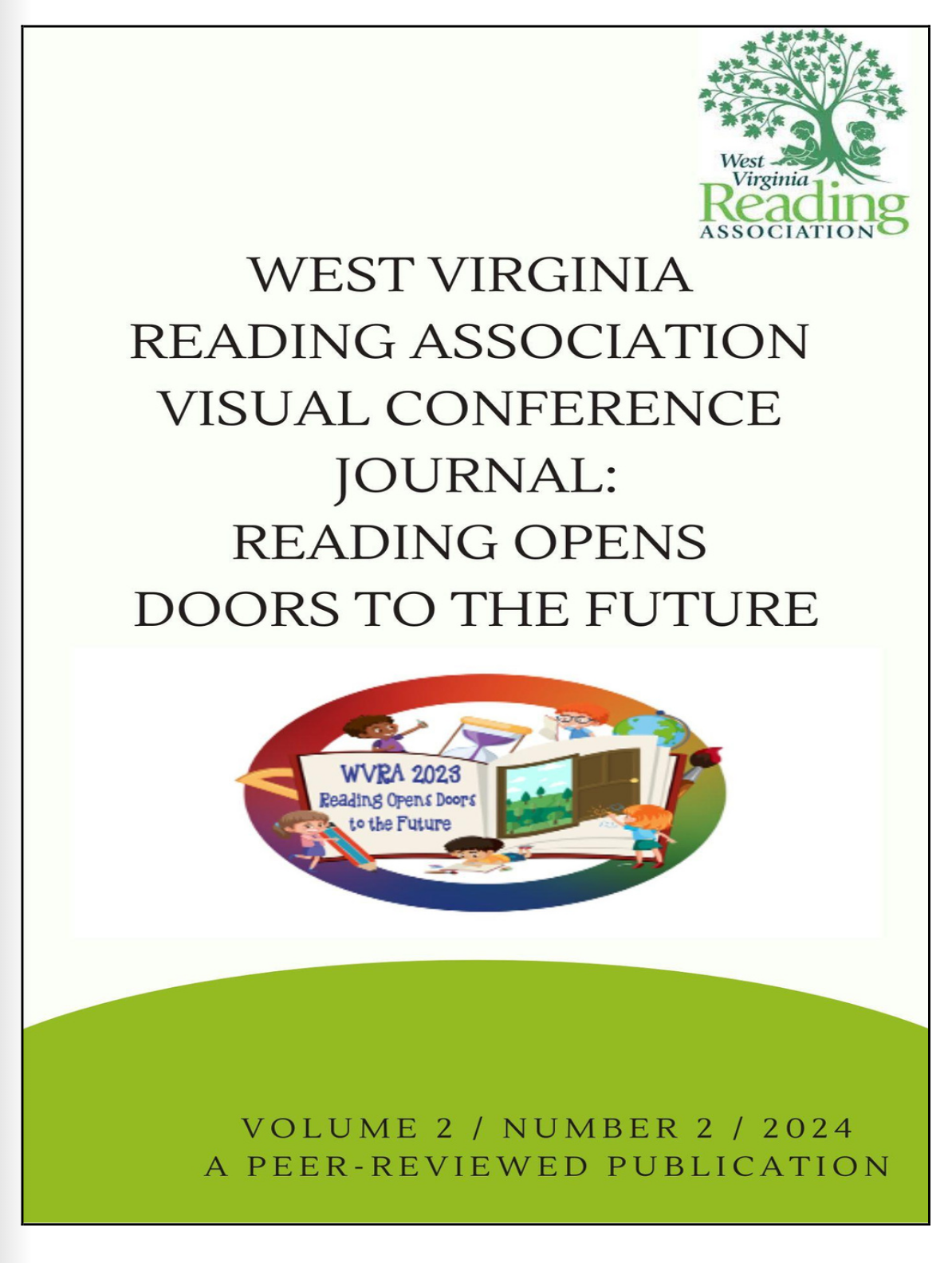WV Reading Association Visual Conference Journal: Reading Opens Doors to the Future 2024 Cover